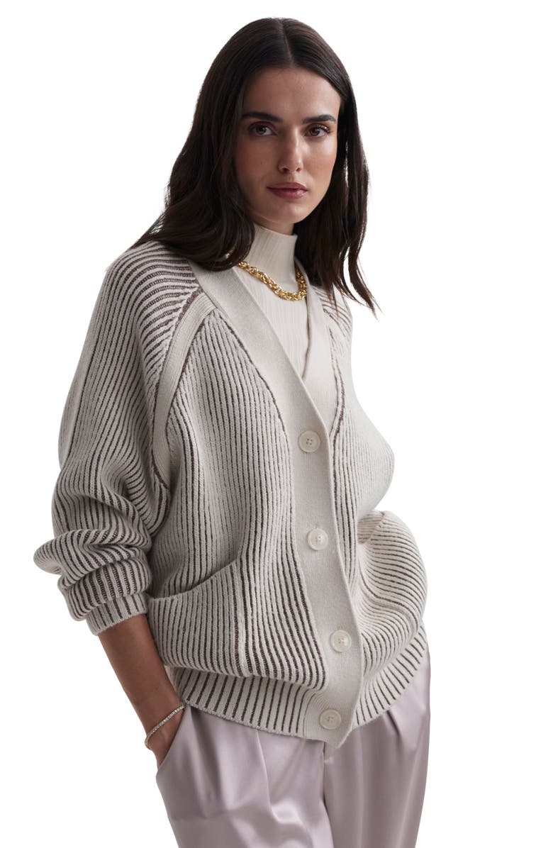 Varley Jude Plated Cardigan, Alternate, color,