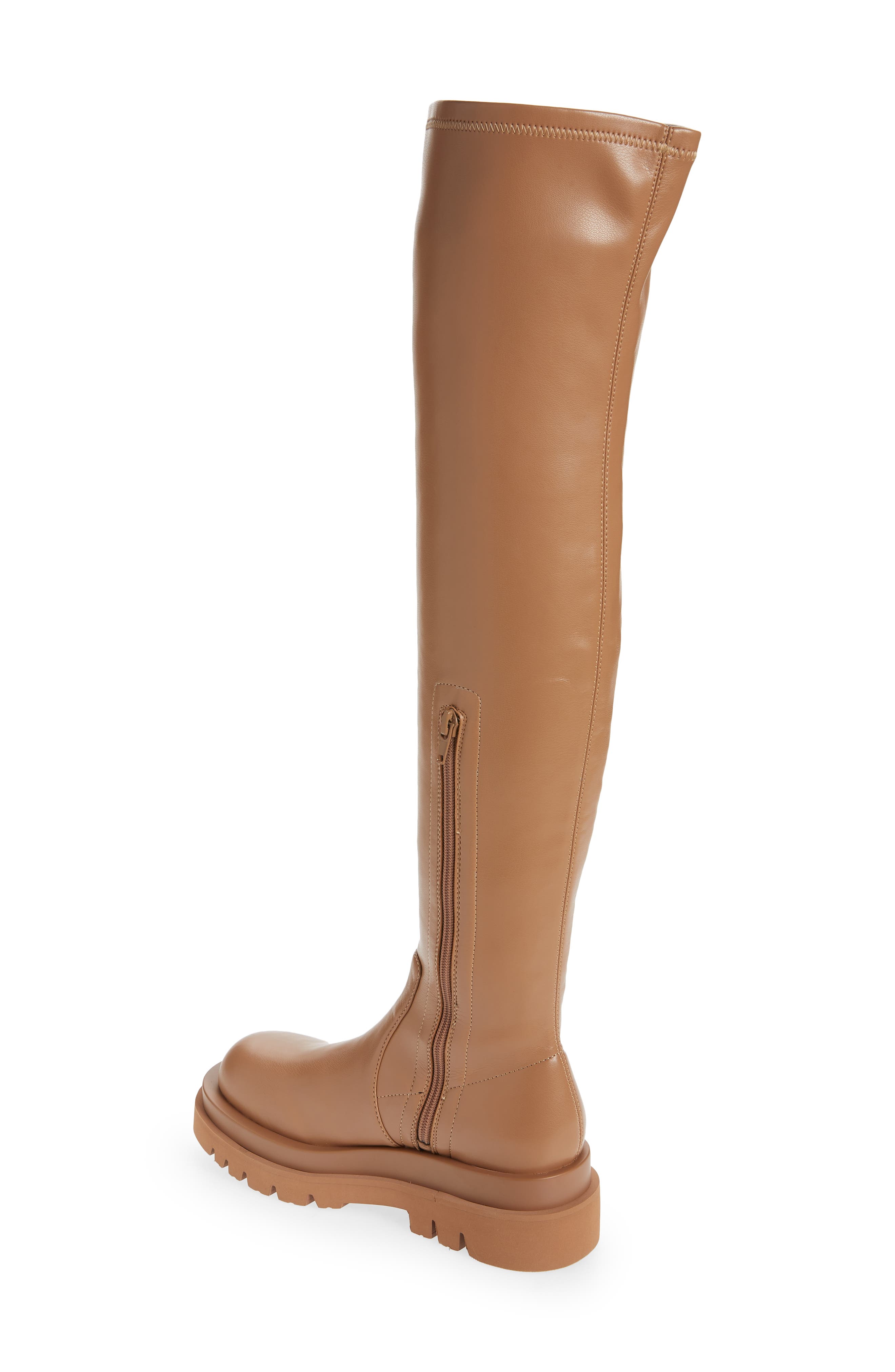 Tanked Over the Knee Boot, Alternate, color, NATURAL
