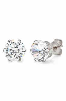Simulated Diamond Stud Earrings
