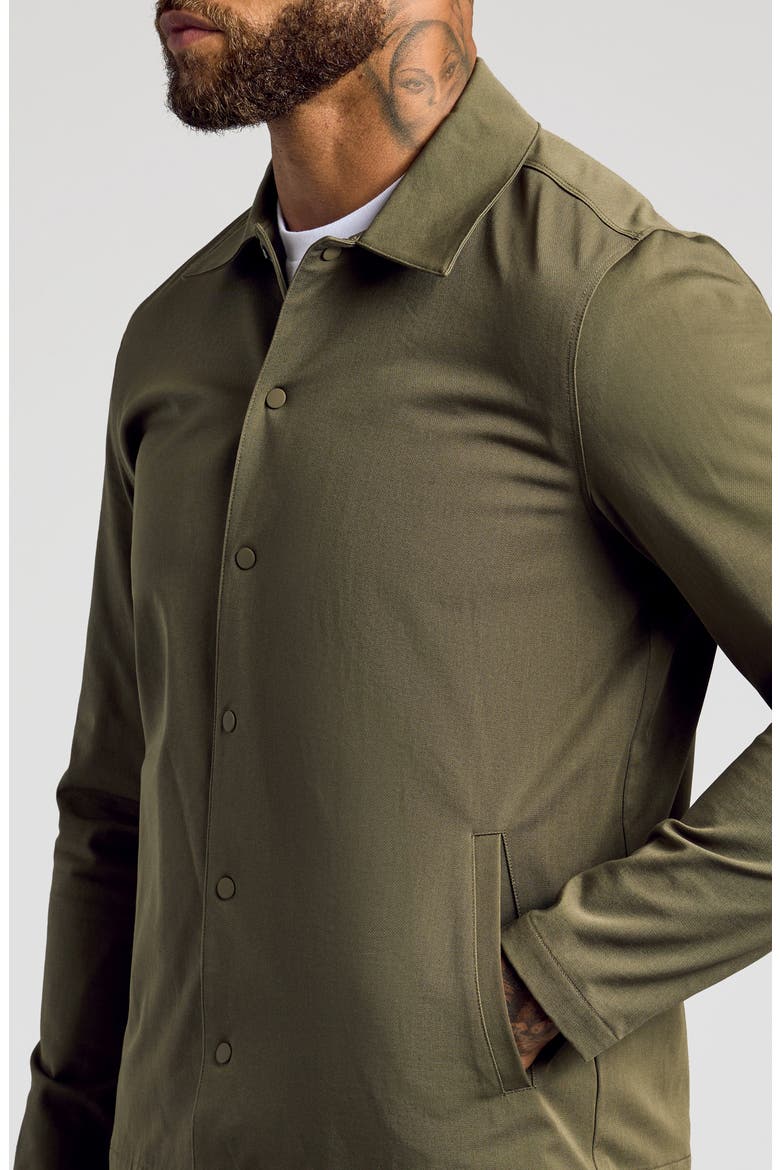 Water Repellent Coach's Jacket, Alternate, color, MILITARYGREEN