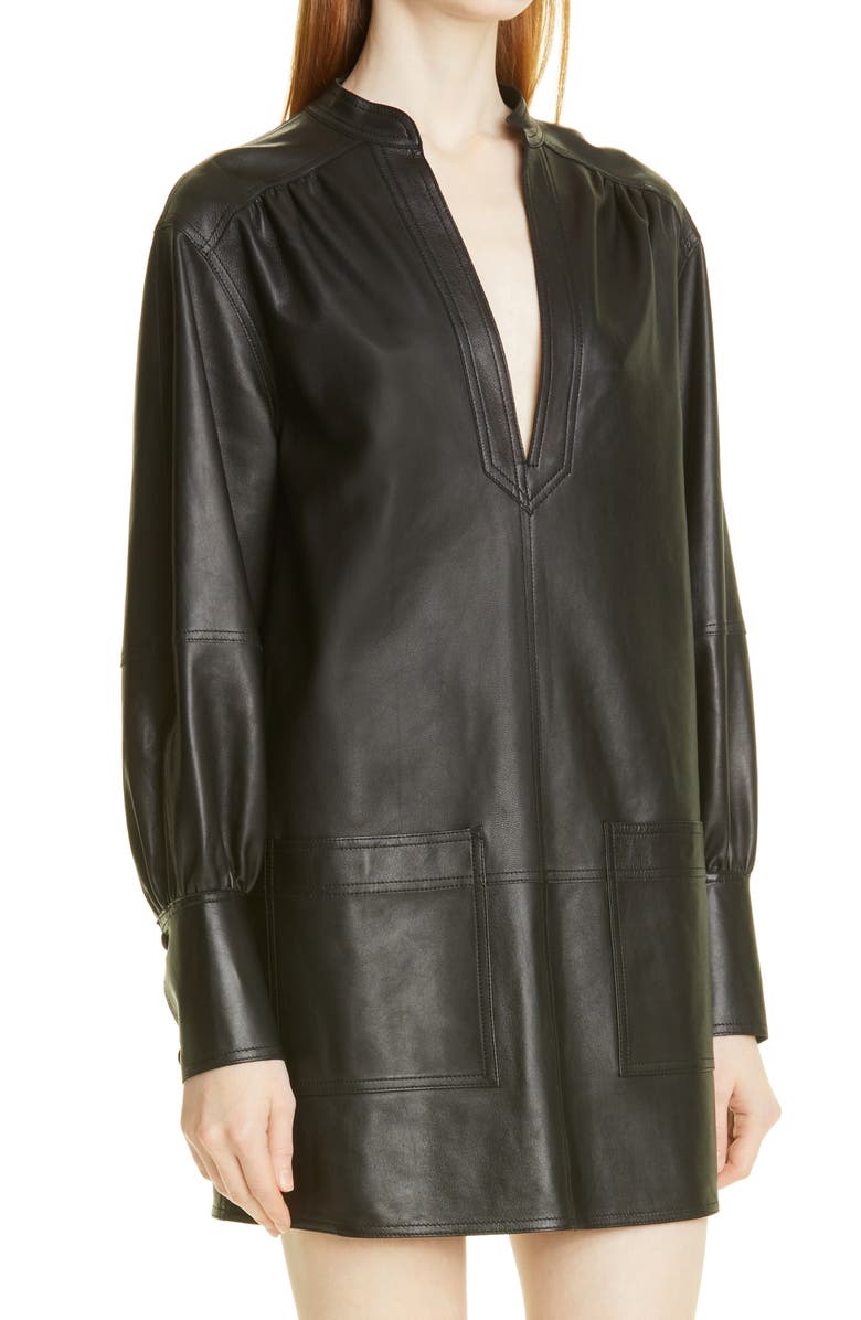 Rebecca Taylor Faux Leather Tunic Dress | Nordstromrack Rebecca Taylor Faux Leather Tunic Dress | Nordstromrack