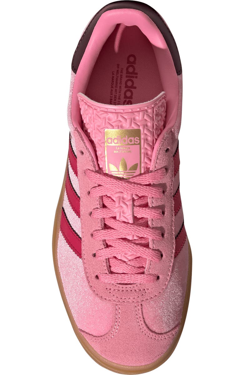 adidas Kids' Gazelle Bold Sneaker, Alternate, color, Bliss Pink/ Ruby Red/ Maroon