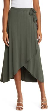 Loveappella Faux Wrap Skirt