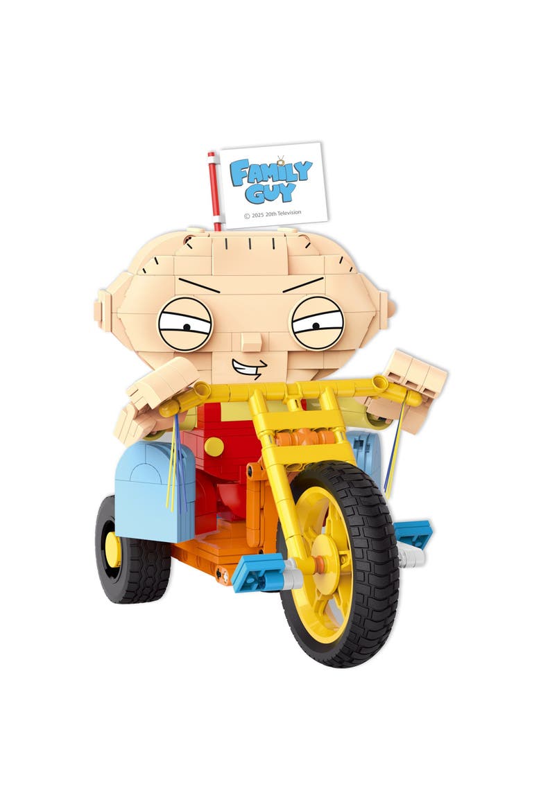 Family Guy Stewie On Trike Building Set, Alternate, color, None