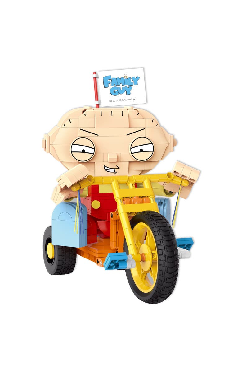 Brickcraft Family Guy Stewie On Trike Building Set, Alternate, color, NO COLOR