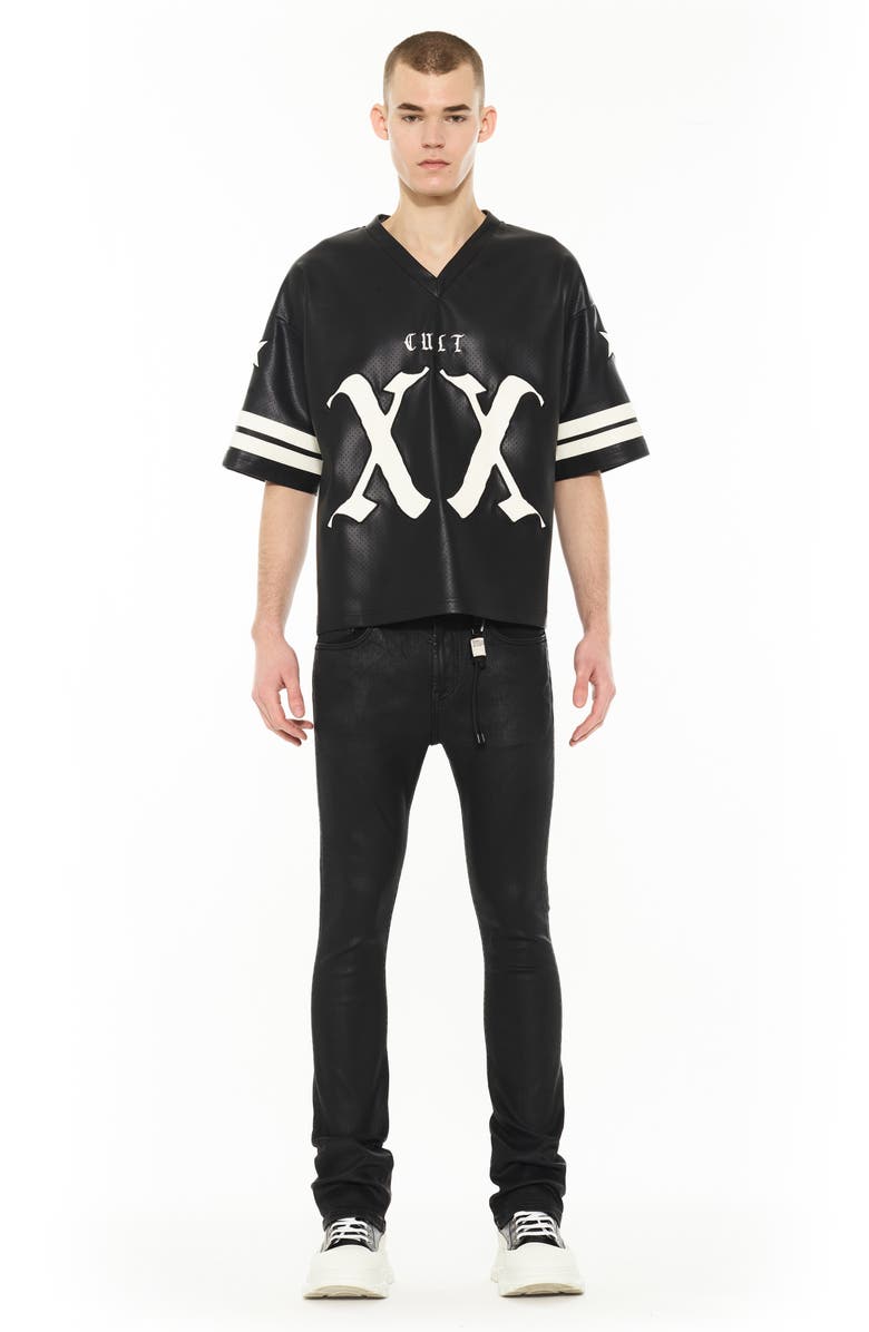 Cult of Individuality Lenny 603 Coated Bootcut Jeans, Alternate, color, Black Coated