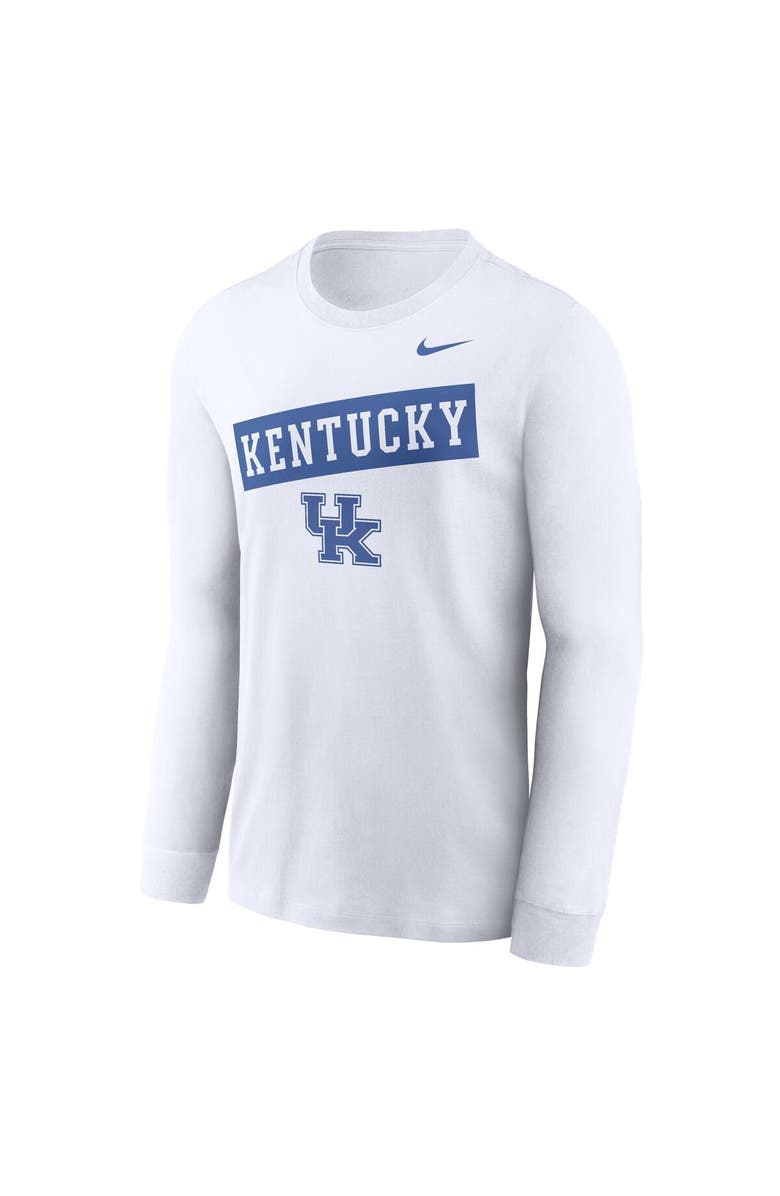Nike Men's Nike White Kentucky Wildcats Two-Hit Classic Location Long Sleeve T-Shirt, Alternate, color, White