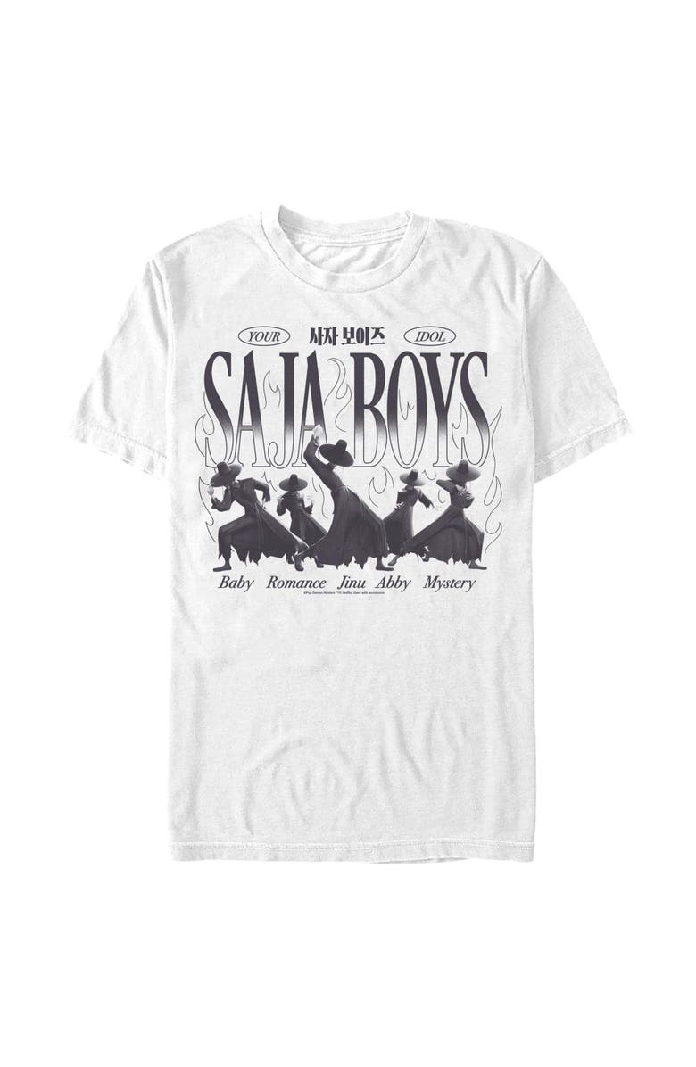 KPop Demon Hunters Men's KPop Demon Hunters Your Saja Boys Idols  Graphic T-Shirt, Main, color, White