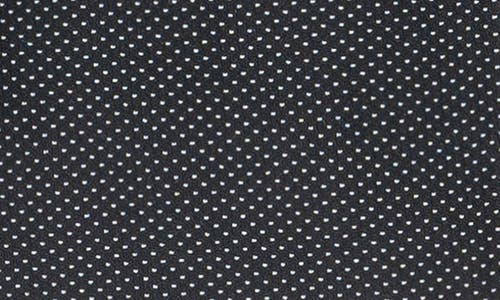 Max Studio Double Breasted Pin Dot Blazer In Black/ivory Pindot