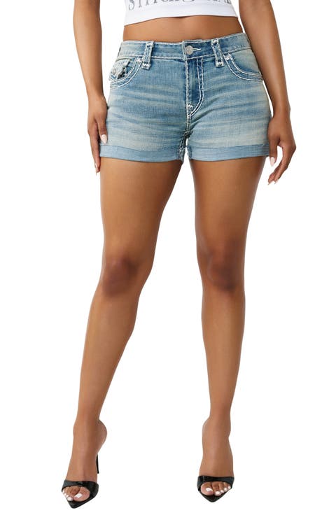 Jennie Cuffed Denim Shorts (Midnight Roller)