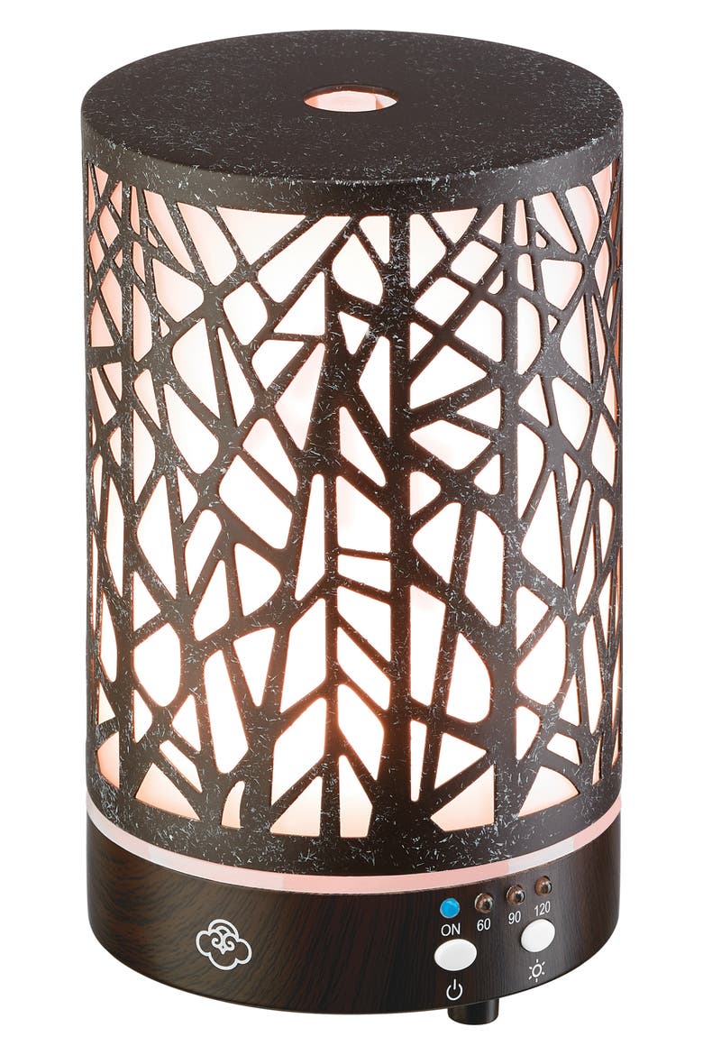 Forest Metal Ultrasonic Aroma Diffuser, Alternate, color, BROWN