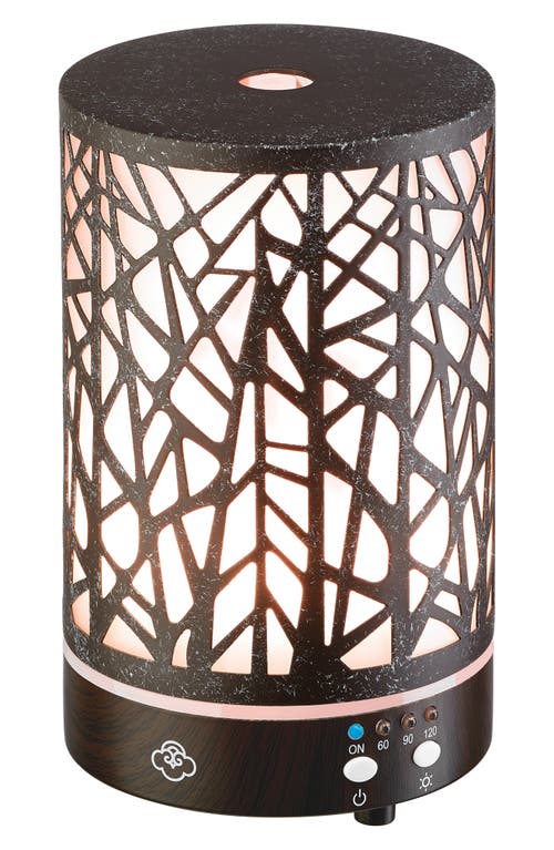 Serene House Forest Metal Ultrasonic Aroma Diffuser In Black