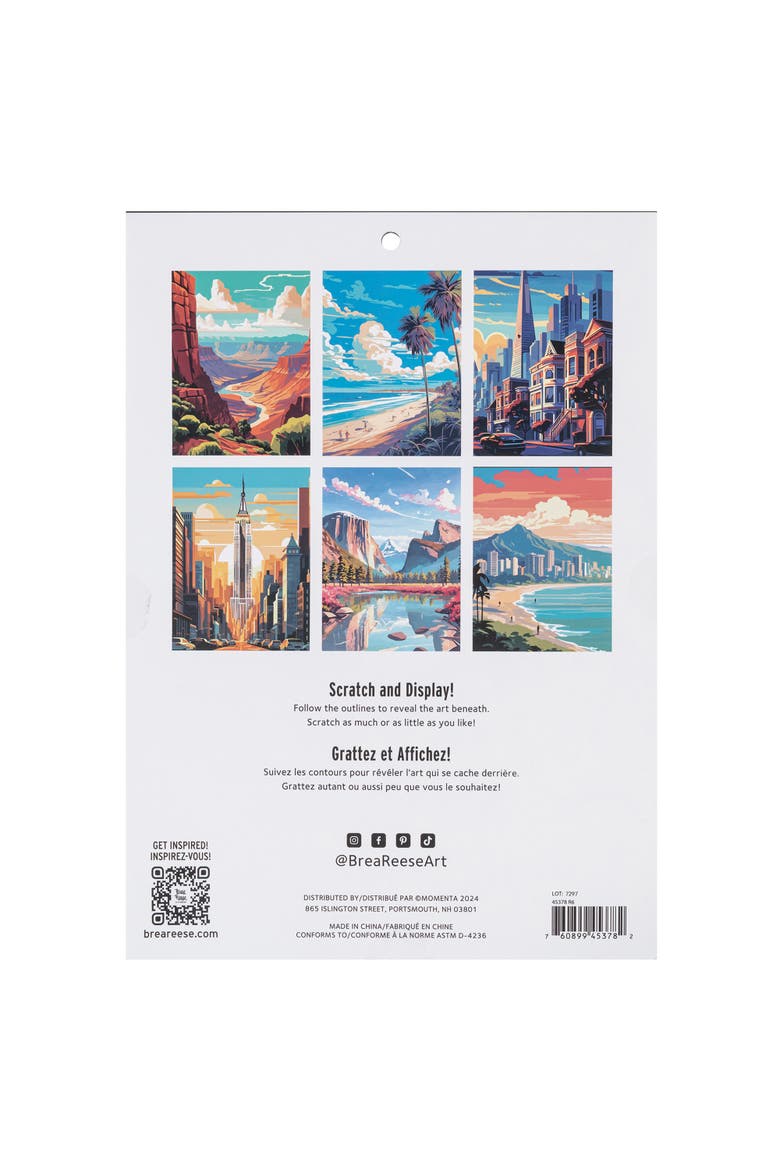 Scratch Art Paper Pad, Alternate, color, Multicolored