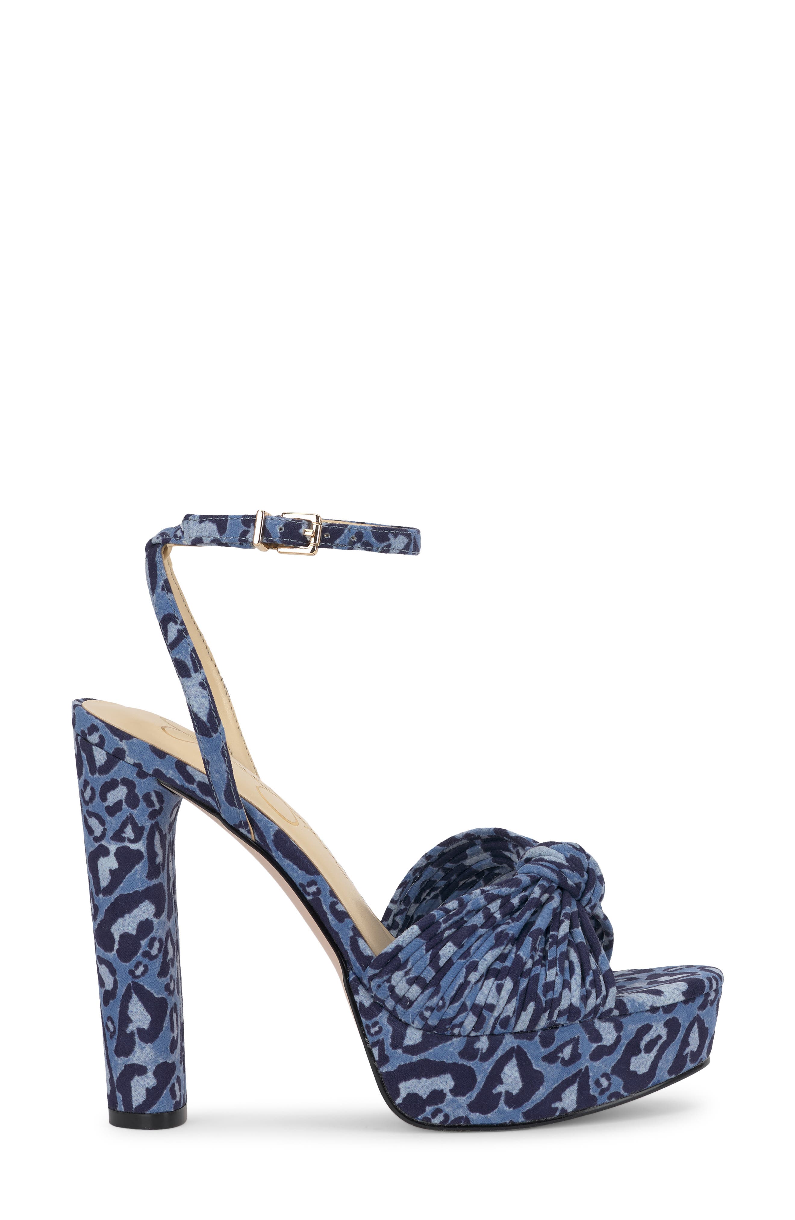 Immie Platform Sandal, Alternate, color, BLUE PRINT