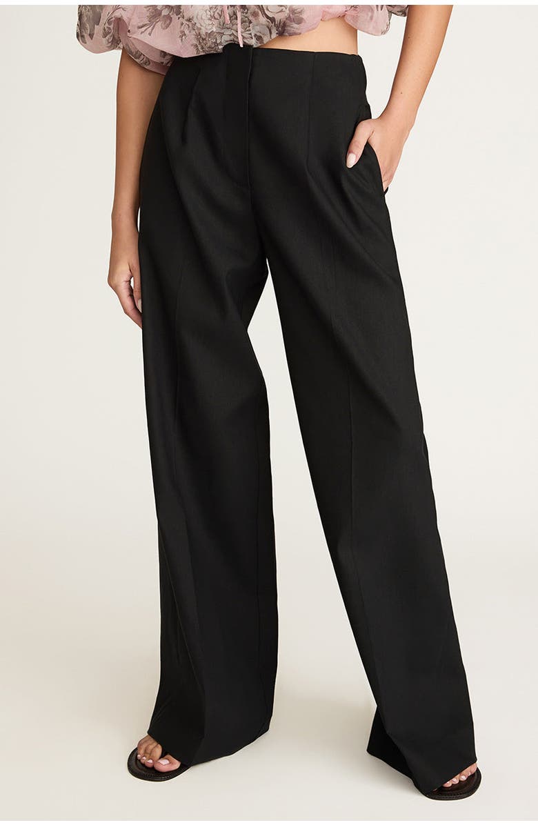 Rebecca Taylor High Waist Trouser, Alternate, color, Black