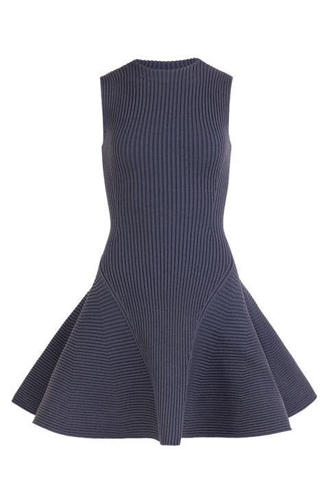 Engineered Rib Skater Dress