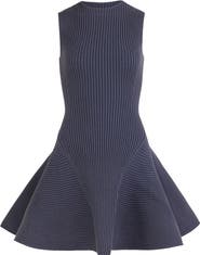 Alaïa Engineered Rib Skater Dress