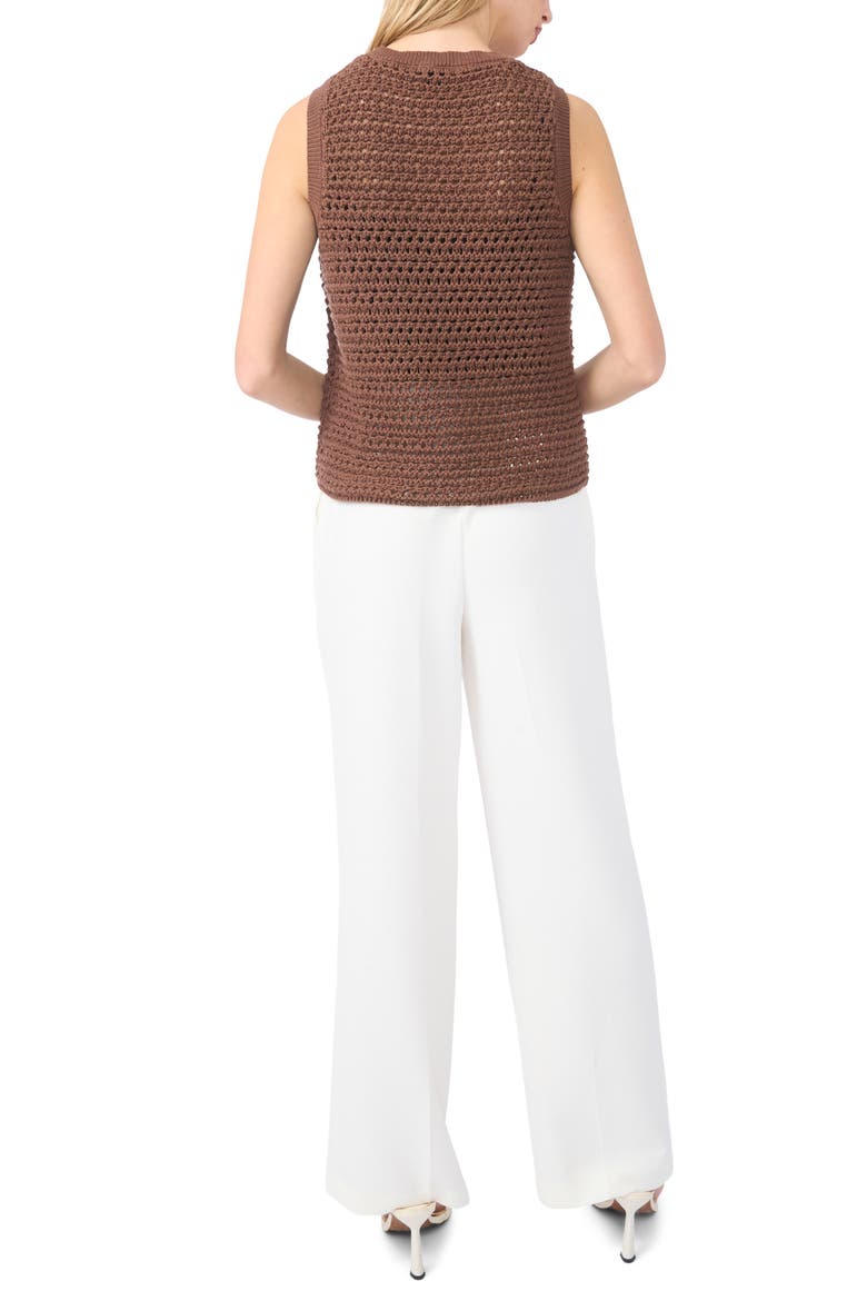 Open Stitch Sweater Tank, Alternate, color, CARAFE