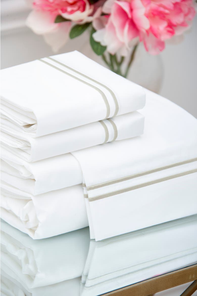Legacy Champagne Bedding Sheet Collection, Alternate, color, Off-White