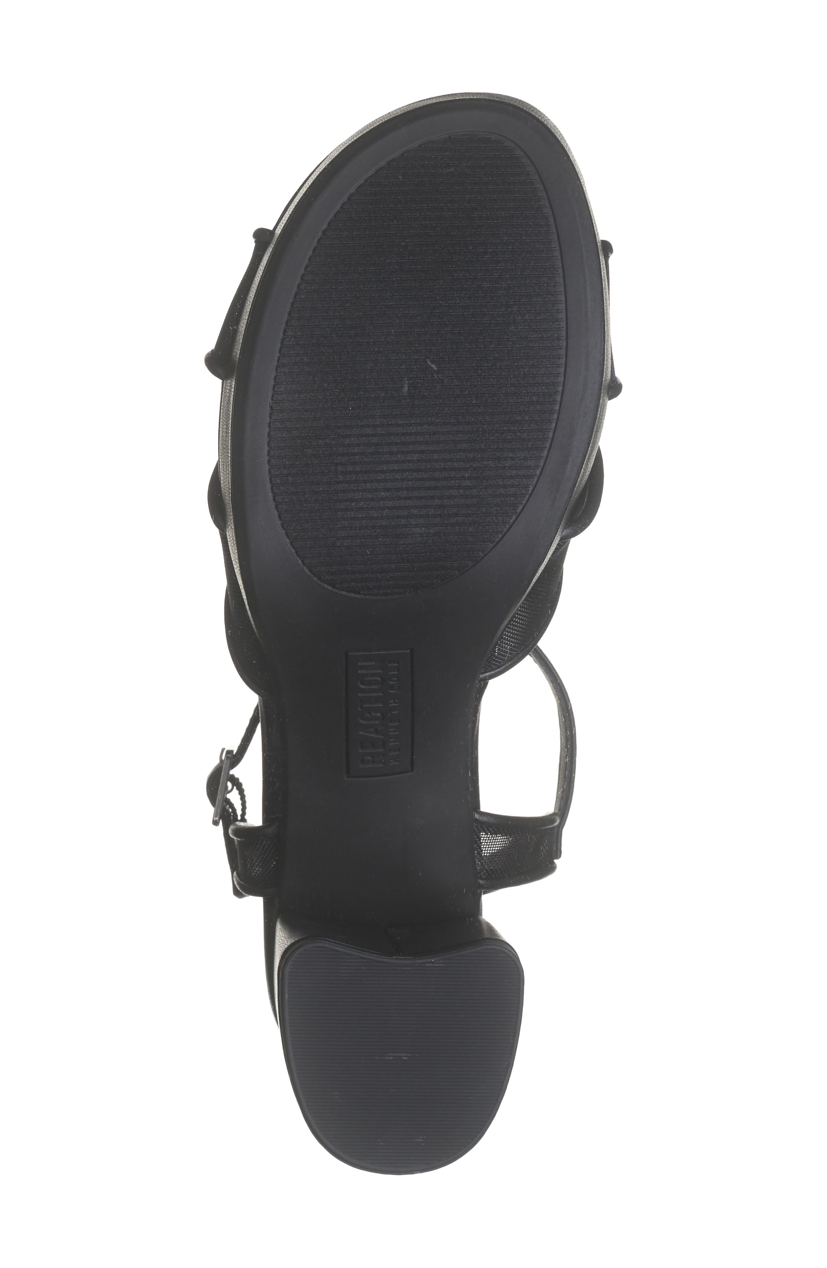 Reaction Kenneth Cole Reeva Mesh Strap Platform Sandal, Alternate, color, Black Mesh