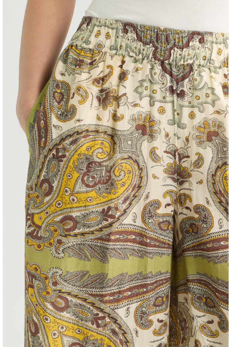 Jocelyn Scarf Print Wide Leg Pants, Alternate, color, KALEIDOSCOPE SCARF PRINT