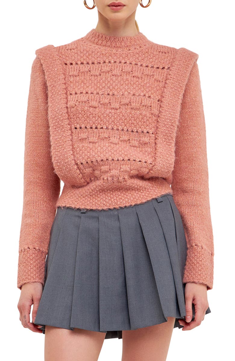 Endless Rose Chunky Knit Sweater, Main, color, Dusty Rose