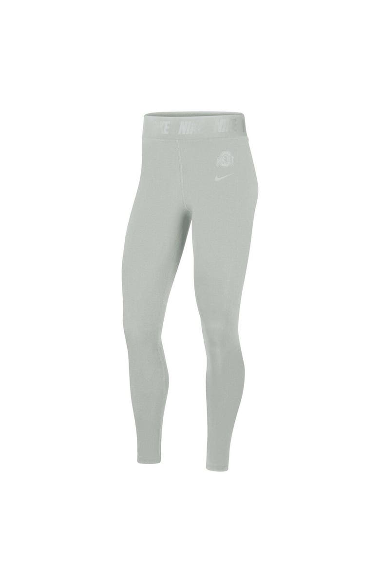 Nike Women's Nike Gray Ohio State Buckeyes Tight Tri-Blend Leggings, Alternate, color, 