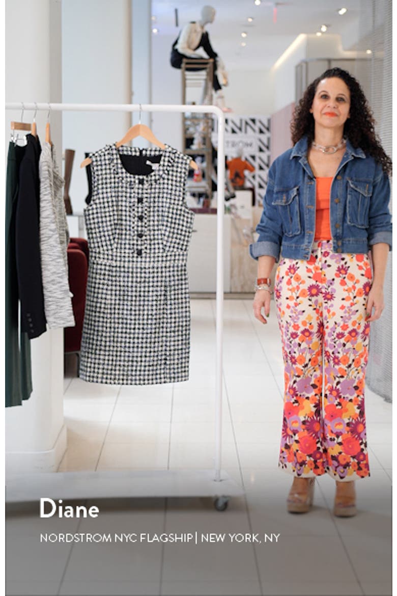 Julie Sleeveless Tweed Dress video