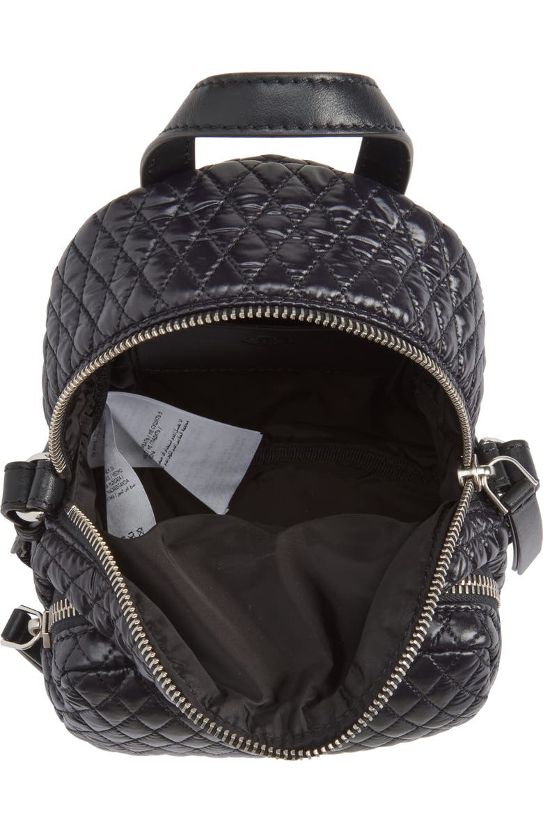 Moncler Small Kilia Quilted Nylon Crossbody Bag, Alternate, color, Black