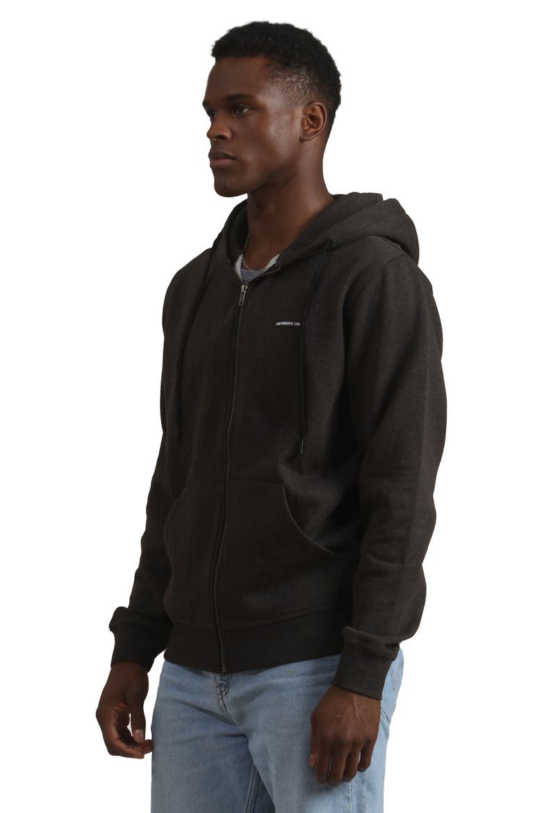 Brooklyn Zip-Up Hoodie, Alternate, color, Charcoal