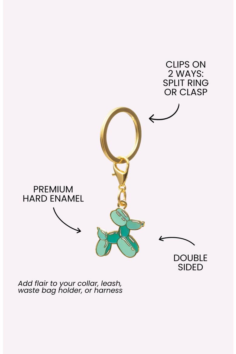 Balloon Dog Pet Collar Charm, Alternate, color, Balloon Dog