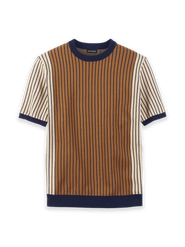 Paul Fredrick Cotton Crewneck Sweater Short Sleeve