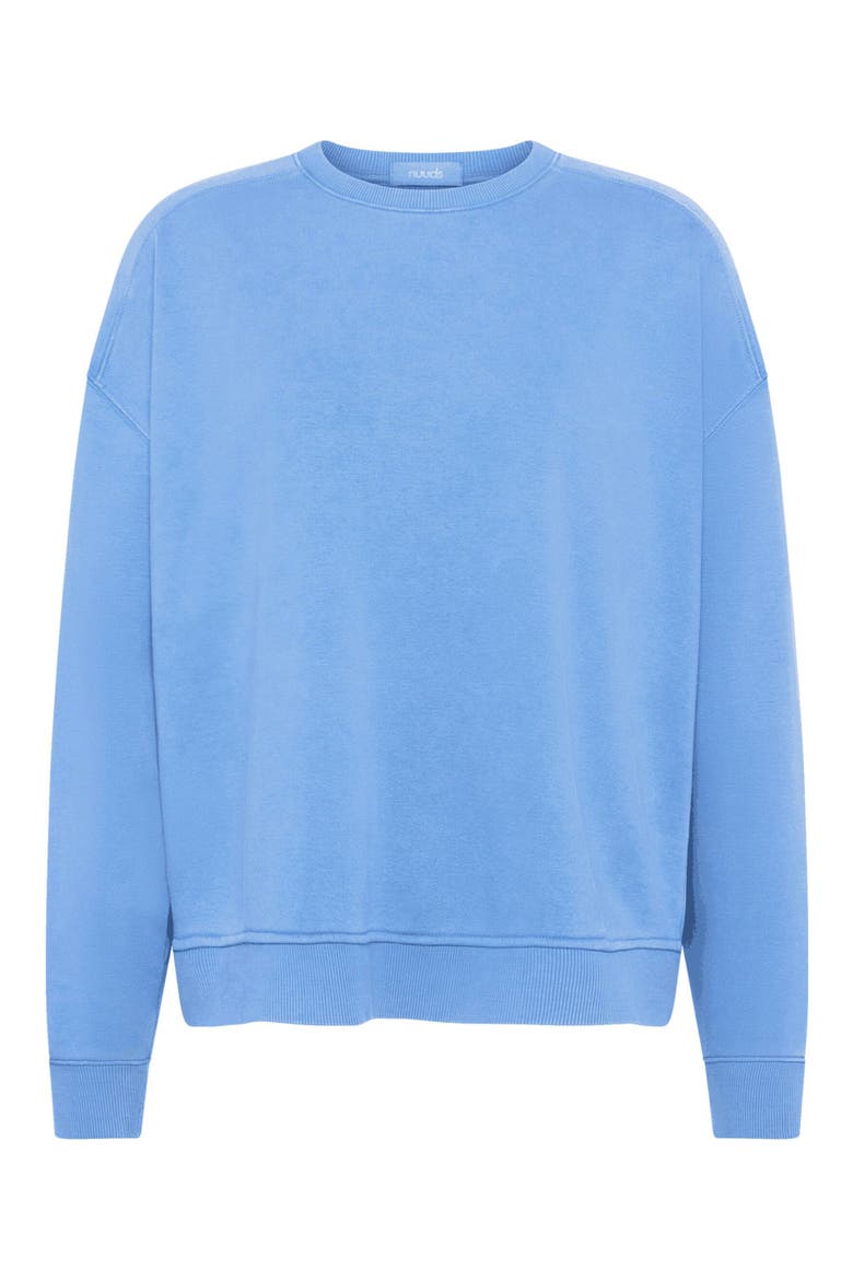 Classic French Terry Crewneck Sweatshirt, Alternate, color, SUNFADED HARBOR