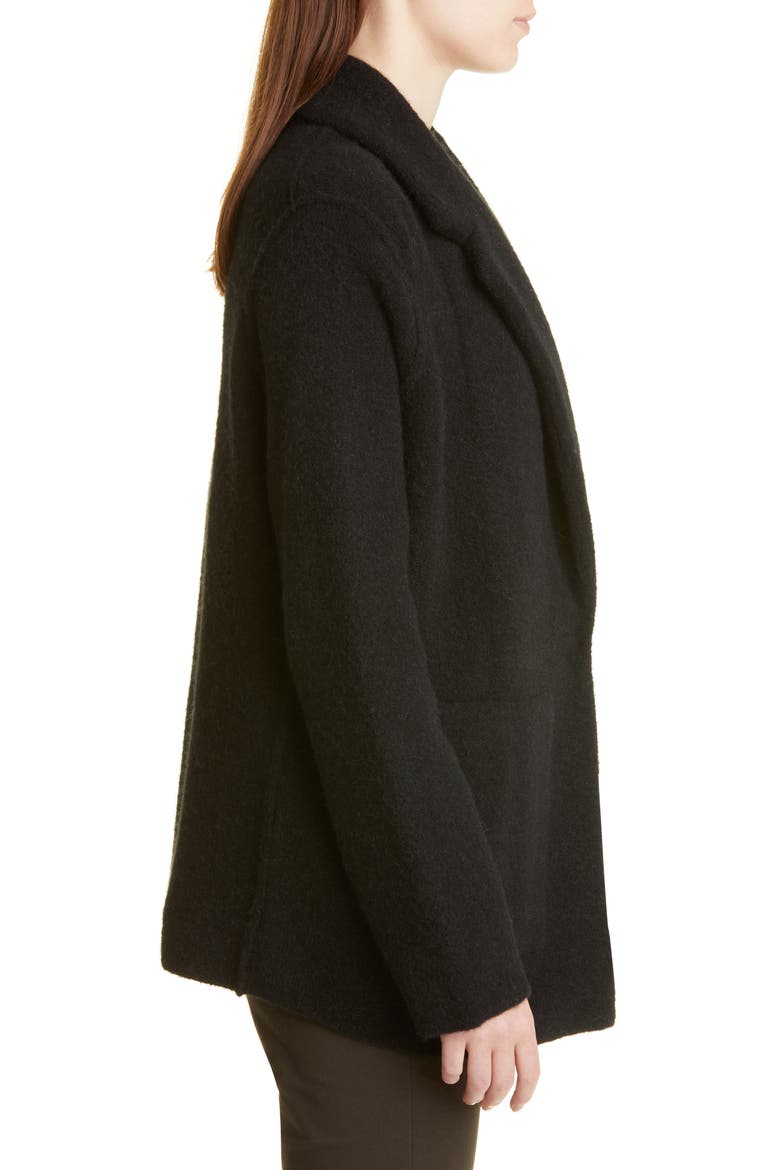Oversize Sweater Knit Blazer, Alternate, color, BLACK