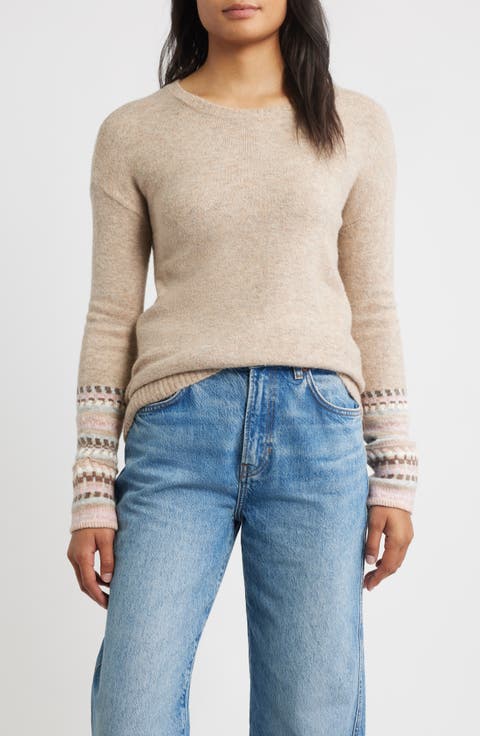 Fair Isle Mélange Crewneck Sweater