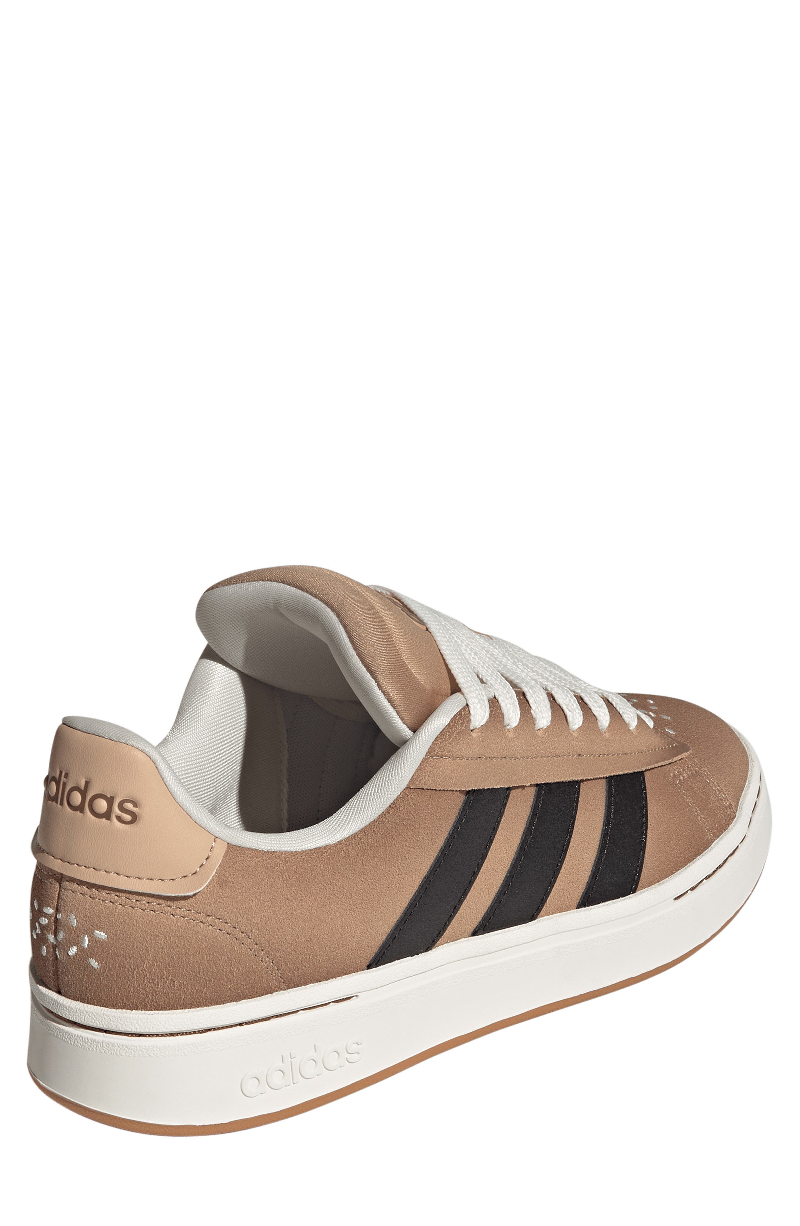 Grand Court Alpha Sneaker, Alternate, color, SANDSTONE/ BLACK/ OFF WHITE