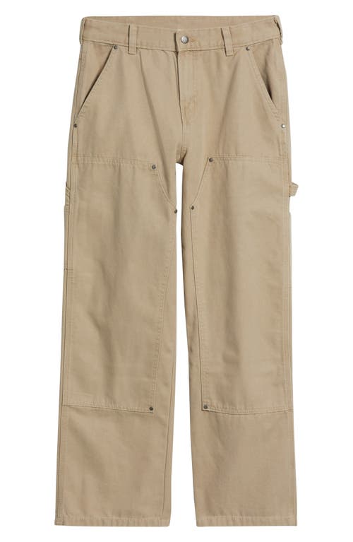Dickies Double Knee Cotton Canvas Carpenter Pants In Neutral
