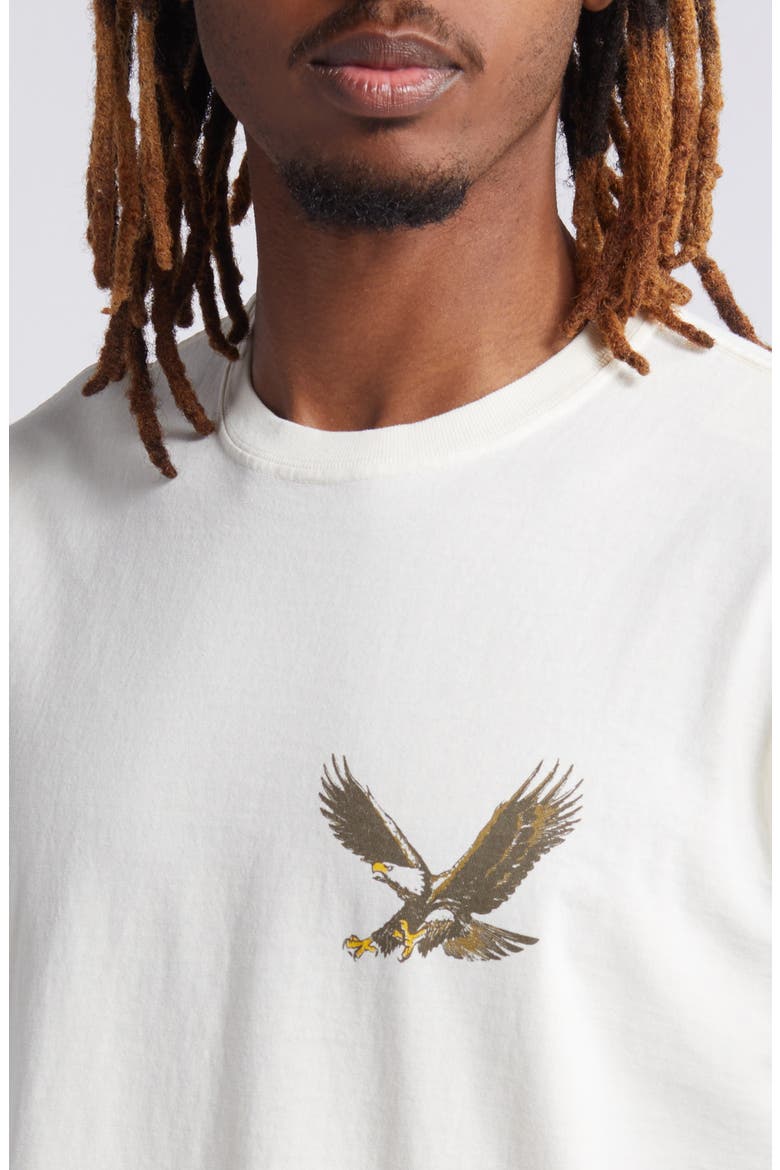 Screaming Eagle Graphic T-Shirt, Alternate, color, BONE