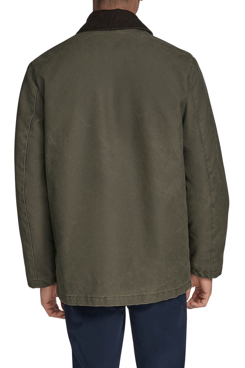 Barn Jacket with Corduroy Collar, Alternate, color, FOREST NIGHT
