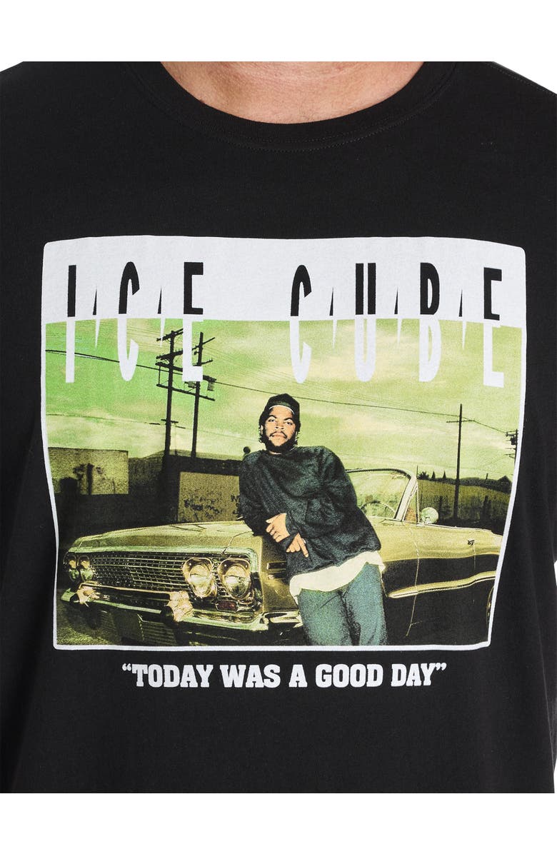 True Nation by DXL Big & Tall Ice Cube Today Was A Good Day Graphic Tee, Alternate, color, Black