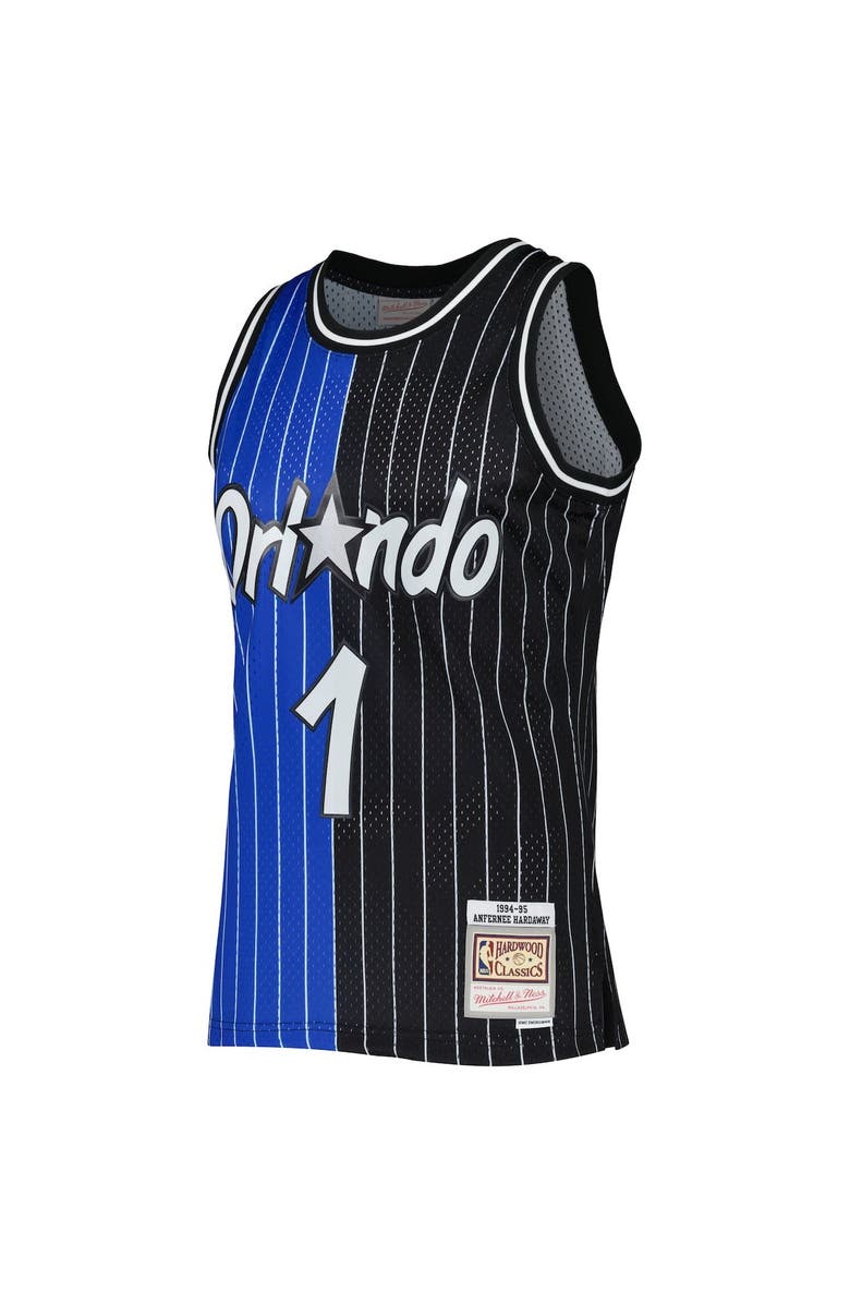 Mitchell & Ness Men's Mitchell & Ness Penny Hardaway Blue/Black Orlando Magic Hardwood Classics 1994/95 Split Swingman Jersey, Alternate, color, Blue