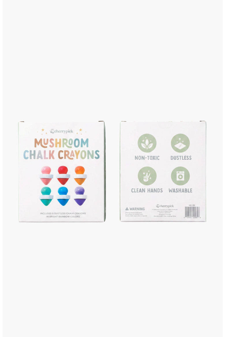 Mushroom Chalk Crayons, Alternate, color, Assorted