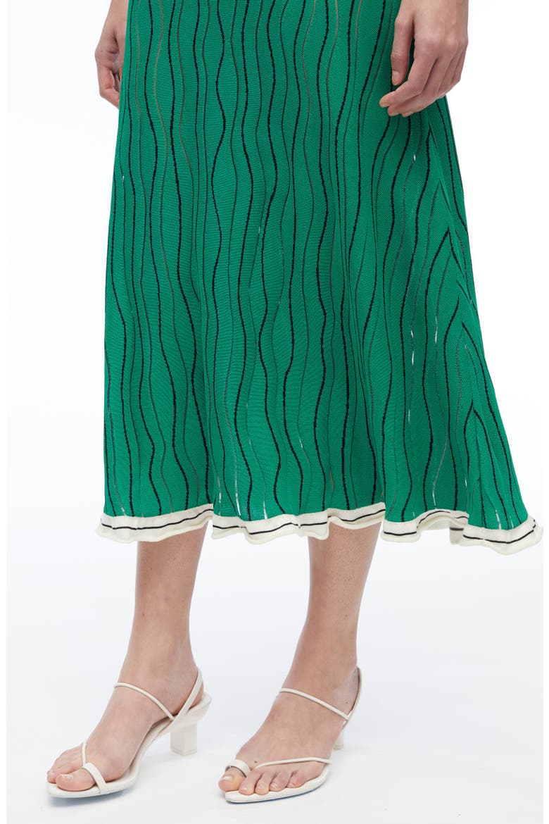Art Nouveau Jacquard Polo Dress, Alternate, color, PALM MULTI