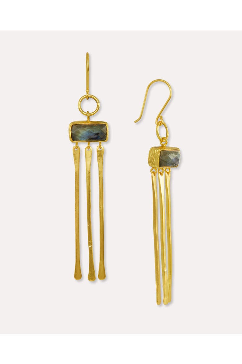 Yasmin Drop Earrings, Main, color, Green