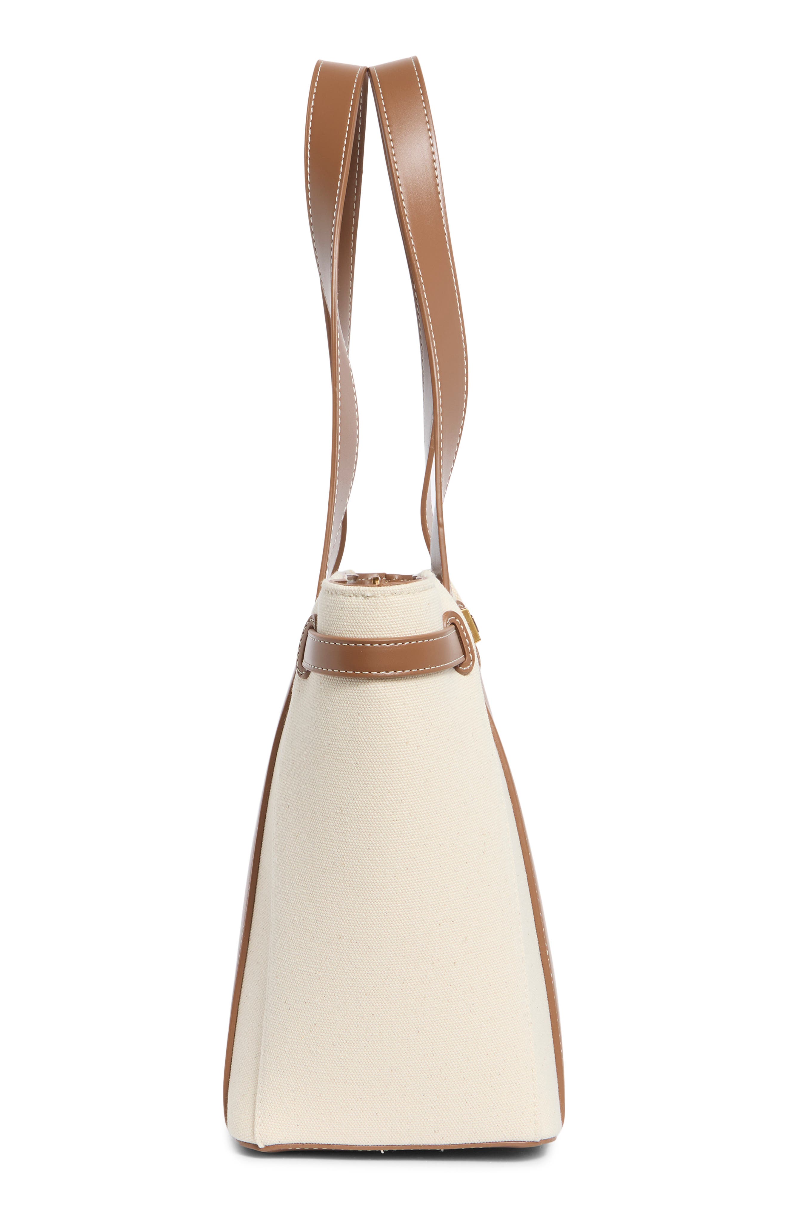 Steve Madden Banchor Canvas Tote, Alternate, color, Natural Canvas/ Nutshell