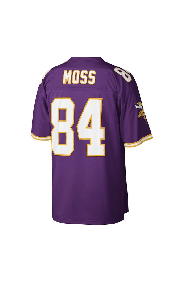 Mitchell & Ness Men's Mitchell & Ness Randy Moss Purple Minnesota Vikings Big & Tall 1998 Retired Player Replica Jersey, Alternate, color, Purple