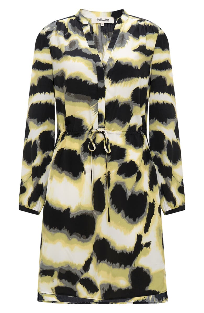 DVF Sonoya Long Sleeve High-Low Dress, Alternate, color, 