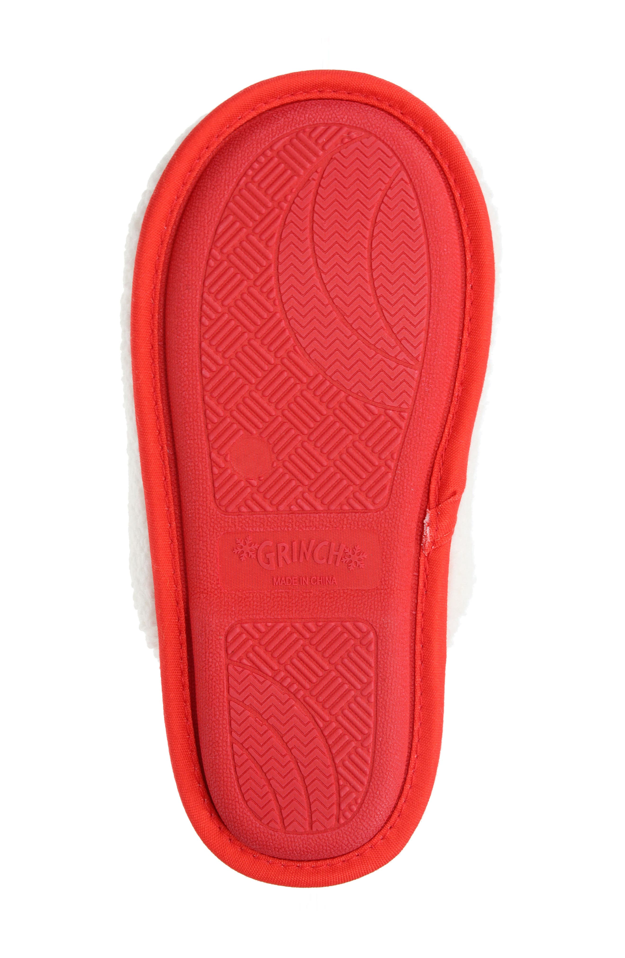 SG Footwear Kids' Grinchmas Faux Fur Slipper, Alternate, color, Ivory