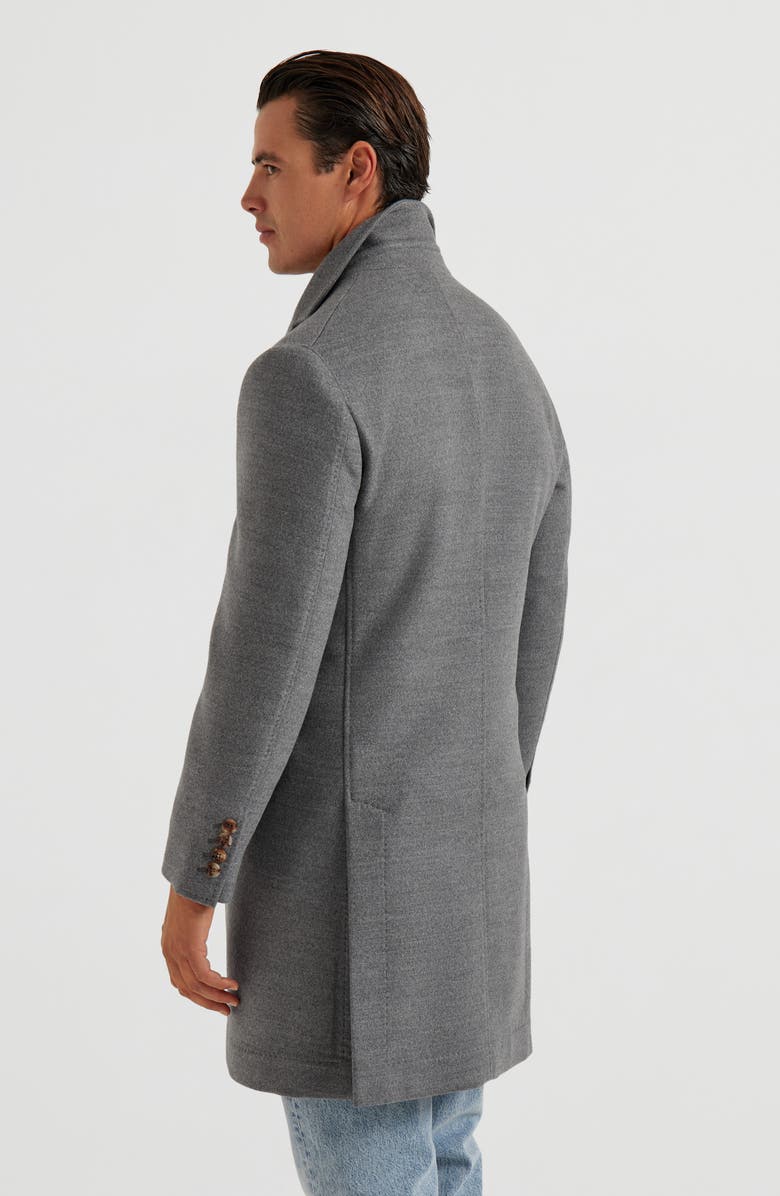 Brunello Cucinelli Handcrafted coat, Alternate, color, Medium Grey