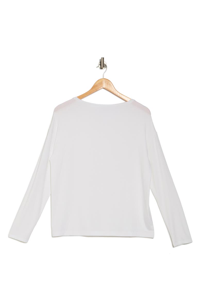 Vince Long Sleeve Drop Shoulder Top, Alternate, color, White